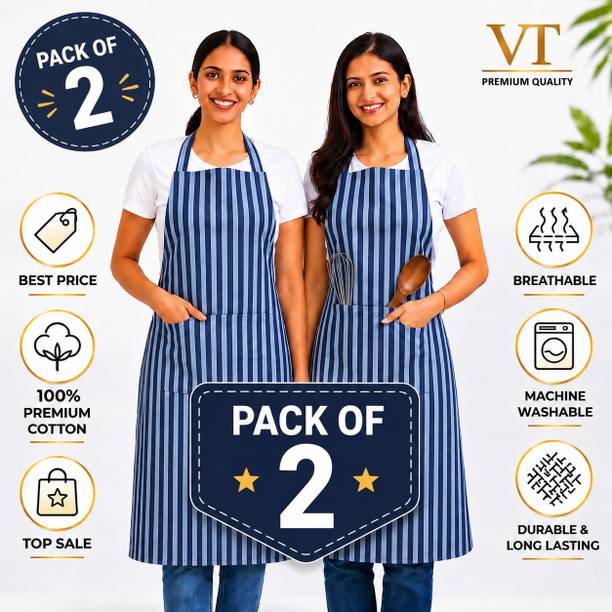 vembutextile Cotton Home Use Apron - Free Size