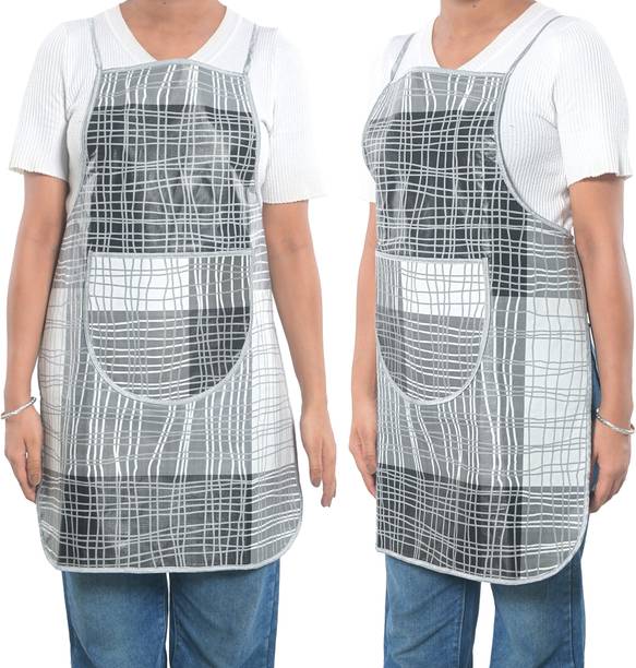 KUBER INDUSTRIES PVC Home Use Apron - Free Size