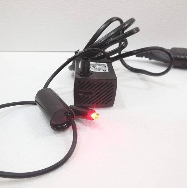 FLOJOY 3W Submersible Pump Head 2Feet (200 l/hr) with 1 LED Color Changing Light Water Aquarium Pump