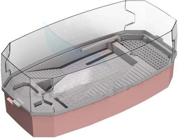 Abgrow Turtle Aquarium Tank with Filter & Lid, Reptile Habitat,Terrapin Lake,Swimming Rectangle Aquarium Tank