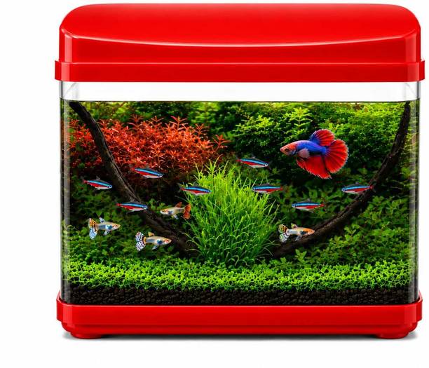 Petscope RED Rectangle Aquarium Tank