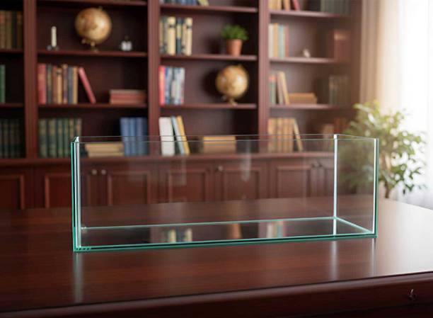 AquariumGallery Aquarium Glass Tank for Home & Office Perfect for Betta & Goldfish (9X6X6 Inch) Rectangle Aquarium Tank