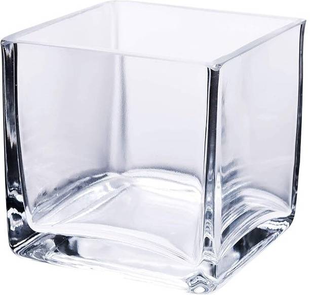 MAGINATO 4*4 katti clear glass vase@9 Cube Aquarium Tank