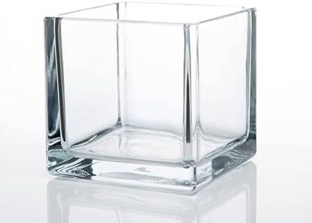 SAVORADE 4x4 katti clear vase @n6 Cube Aquarium Tank