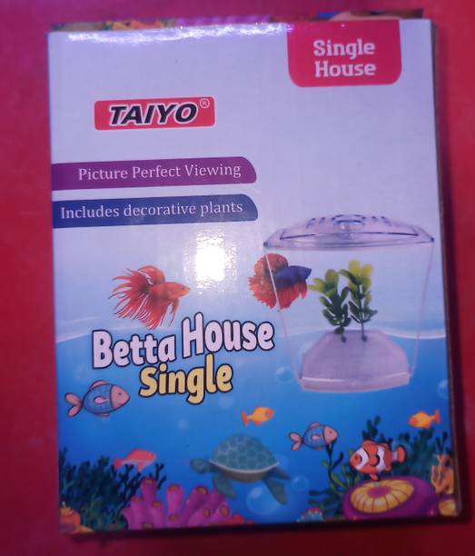 SURAJ AQUARIUM Betta HOUSE SINGLE Half Cylinder Aquarium Tank