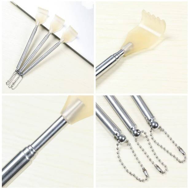 Ezliving Back Scratcher Portable Extendable Back for Women Men Kids, Metal Tube 2 Pieces Cocking Device