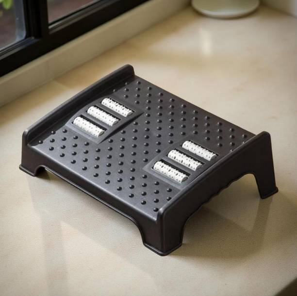 DEAROW Underdesk Foot Rest for Office Chair, Massage Points and Roller Non-Slip Base Archery Fletch