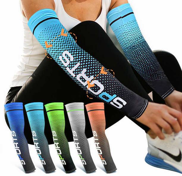 vyoz fitness gym UV protection cool printed nylon sleeves Gym & Fitness Gloves
