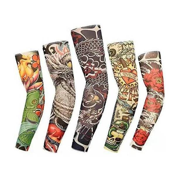 AA R HOSIERY Nylon Arm Sleeve For Men With Tattoo