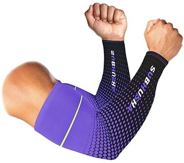 SUBHUSHA Polyester, Nylon Arm Sleeve For Men & Women