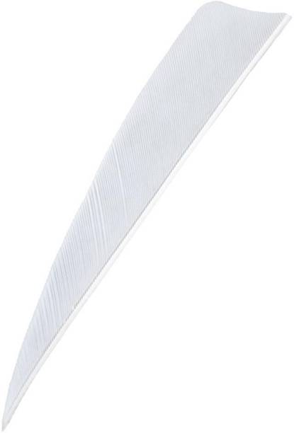 SILNOVO 12 Pieces 4 Inch Archery Arrow Feathers Fletching Vanes White Arrow