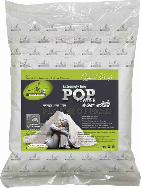 JK Art Plaster of Paris (POP) Gypsum powder 900g Art Clay