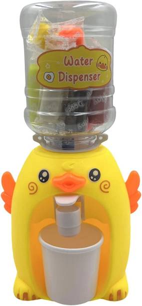 behive Small Cute Multicolor Duck Water Dispenser with Multicolor Clay Art Clay