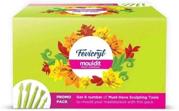 Fevicryl Mouldit & Tools | Clay & Tool Set for Artists, Students, Hobbyist Art Clay