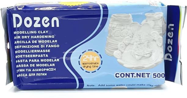 Kreative Kraft Air Dry Hardening Clay | 500g White Clay Art Clay