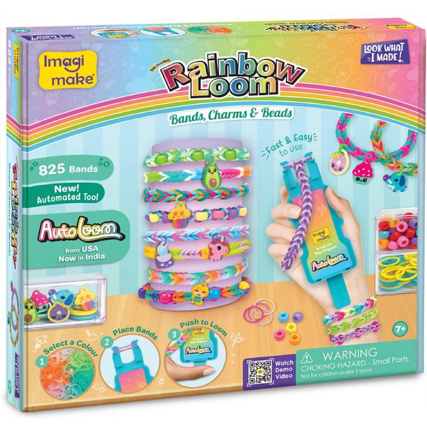 Imagimake Rainbow Loom - Bands, Charms & Beads | 825+ Bands, Charms & Beads