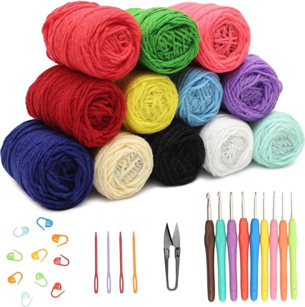 Embroiderymaterial Crochet Kit Set for Beginners – DIY Crochet Making Kit