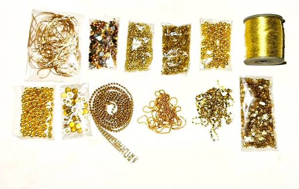 KHUSHA CREATIONS Aari & Zari Work Material Kit For Craft/Jewellery Making/Embroidery/Decoration