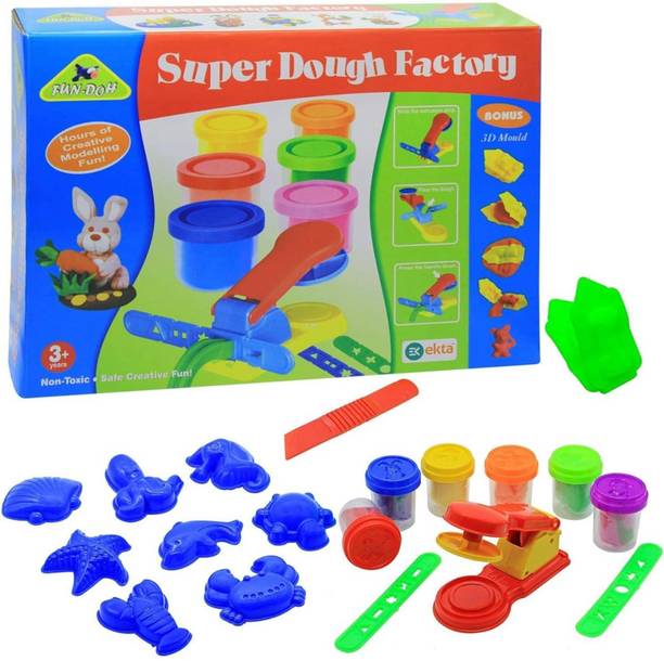 Jayaansh Traders Fun Doh Super Dough Factory Playing Moulding Clay Set For Kids…
