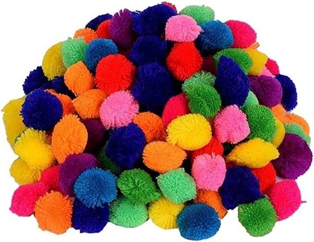 yo comfort Wool Pom Pom for Crafts, Decorations, Jewellery Making, Accessories Etc 2CM, 100