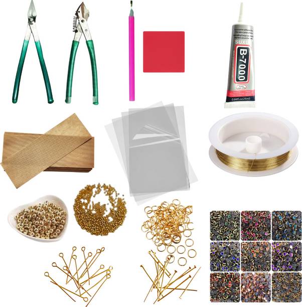 CARTOL 500+ pieces Jewellery Making Kit Combo