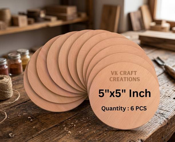 FITLOGAN Premium Finish MDF Wooden Shape for DIY Craft and Home Decoration