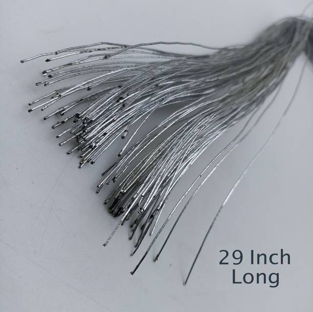 CLOUDED HOBBIES Flexible Craft Wire Silver Width 1 mm Length 29 Inch for Flower Making,DIY 25Pcs