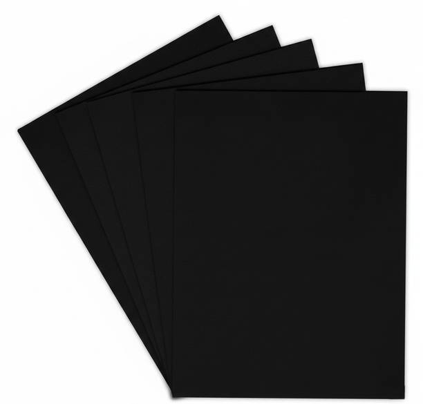 manrish Pack Of 10 Black EVA Foam Sheets for DIY, School Projects, Decoration & Art