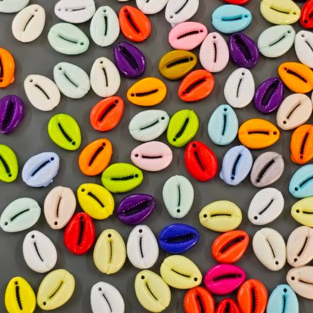 RAION 100 Pcs Multicolor Artificial Kaudi shells for craft