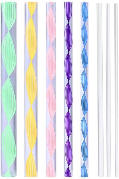 eS³kube 8pcs Dotting Rods Acrylic Twist Sticks Wax Pencil Manicure Nail Art Tool