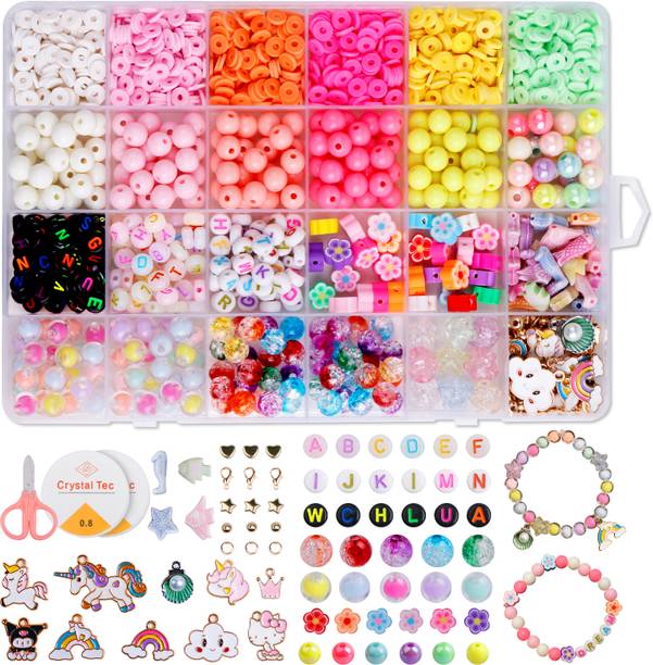 REHTRAD Bracelet Making kit, Glows Beads Set, Jewellery Making Kit for Kids DIY