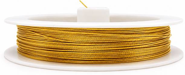 Happi Tokens Gold Gear Wire for Jewel Making 0.4MM - 1 No