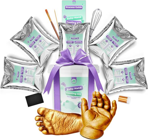 WowCast Baby Hand and Foot Casting Kit 0 to 9 Months,Newborn Handprint and Footprint Kit