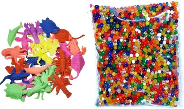 Waaome ( 3000 PCS Water growing ball + 30 PCS Water Growing Animal) decoration balls