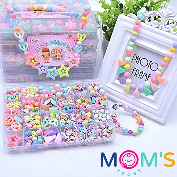 MOM'S TRUST Beads for Jewelry Making DIY Necklace DIY Bracelet Kit bracelet making kit