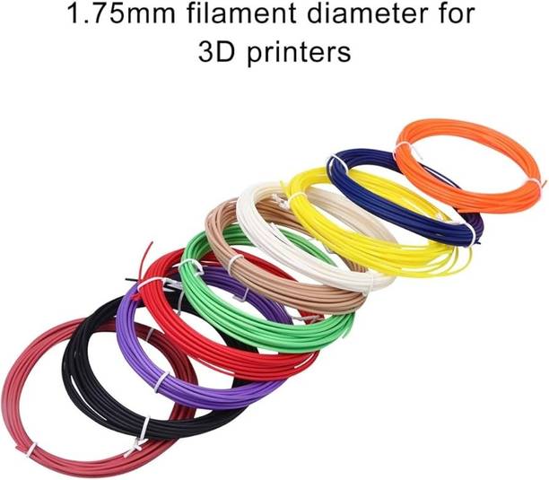 CrazyBuy PLA filament 1.75mm Filament 10M Fluo for 3d pen multicolor (pack of 3 )
