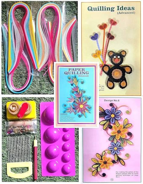 KHUSHA CREATIONS Advanced Paper Quilling Kit with Tools Craft DIY