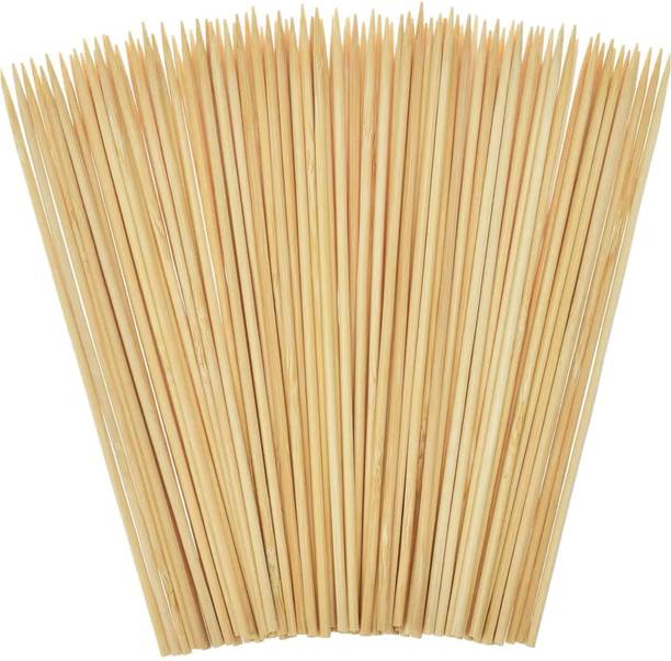 INDIKONB Bamboo Skewers & Craft Sticks – Multipurpose DIY & BBQ (50 Pcs)