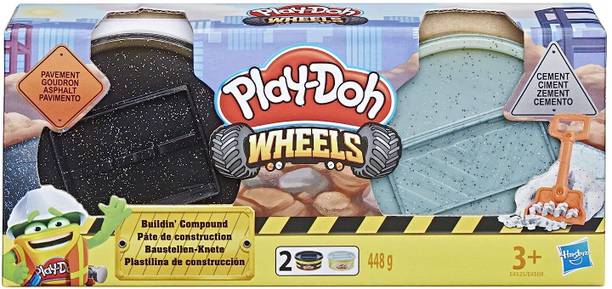 PLAY-DOH Wheels Cement and Pavement Buildin' Compound 2-Pack Ages 3 and Up