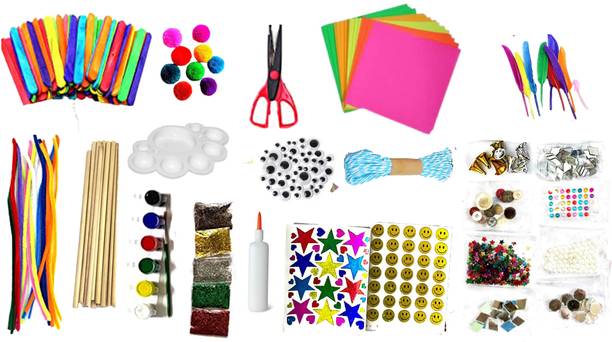 manrish DIY Craft Material Combo For kids/Craft Supplies/Hobby Craft
