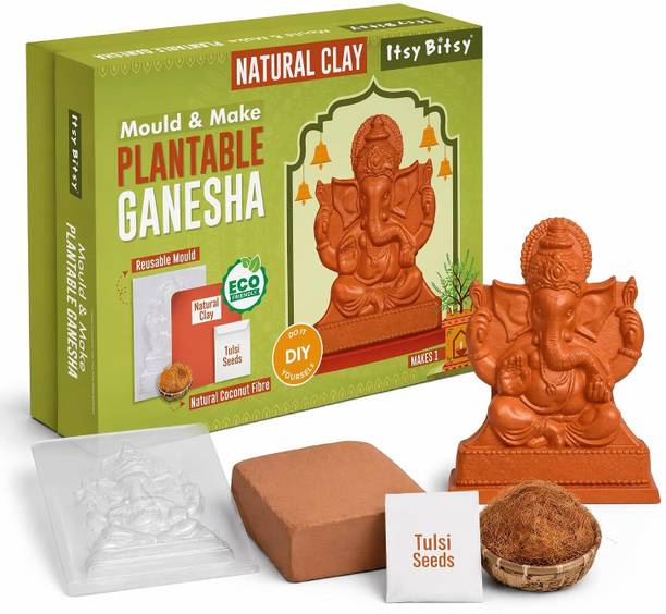 LITTLE BIRDIE DIY Mould & Make Plantable Ganesha Kit | Eco Craft