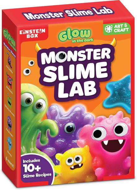 Einstein Box Monster Slime Making Kit for Kids Aged 3 to 10 | DIY, Art and Craft Multicolor