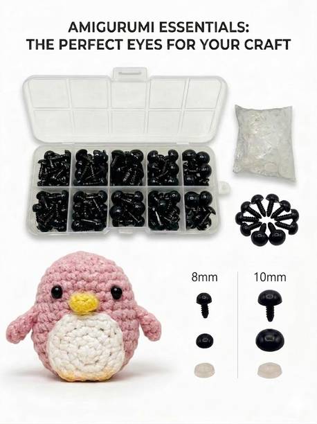 DIWAN CRAFT 8mm&10mm SAFETY EYES for CROCHET TOYS