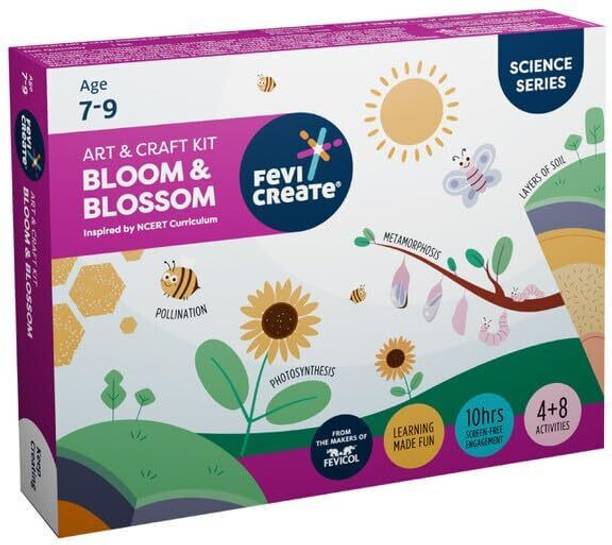 फेविक्रिएट Science DIY Kit-Bloom & Blossom|Ages 7-9 |Perfect Gift for Creativity & Learning