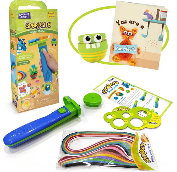 Quill On Spyrosity Explore- Quilling Based Creative Toy And Activity Set– With Patent Pending Motorized Tool - For Boys And Girls Above 5 Years (Spyrosity Super Quiller)