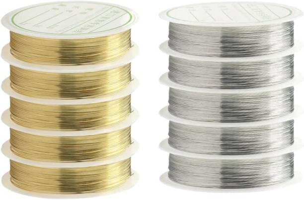 Qroof Copper Metallic String Wire , Jewellery Making , DIY , Crafts