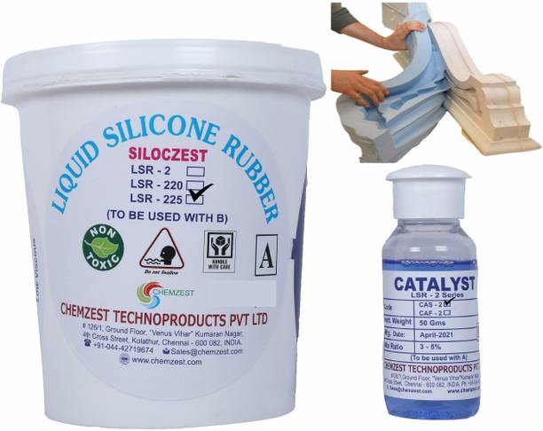 SILOCZEST LSR225 Slow Liquid Silicone Rubber for Artificial Stone, Wood Mold Making