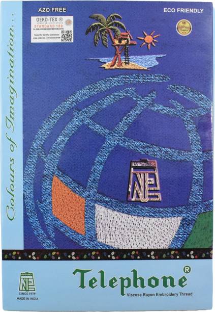 Hunny - Bunch Neelam's New Design Telephone Art Silk (Rayon) Shade Card Embroidery Catalogue