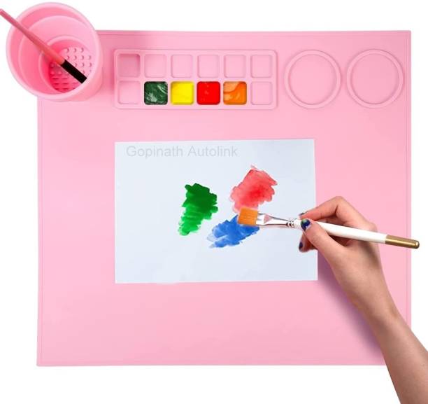 GOPINATH AUTOLINK 1pcs Pink Silicone art&craft painting Craft Sheet for Clay Resin Casting mat