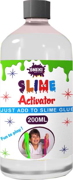 sneki (200 ML) Slime Activator Liquid Bottle for DIY Sq...